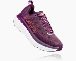 Hoka One One Women's Bondi 6 Running Shoes Purple - AU ZJGX